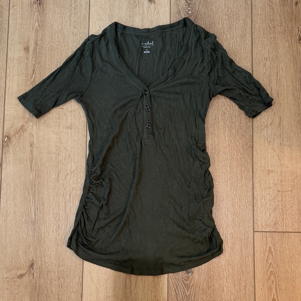 Isabel Maternity by Ingrid & Isabel Forest Button-Down Shirt